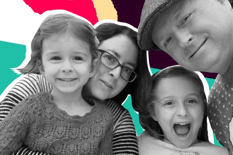 Caroline Beghein, Jeremy Boyce, Charlotte Boyce, and Maggie Boyce (younger daughter)